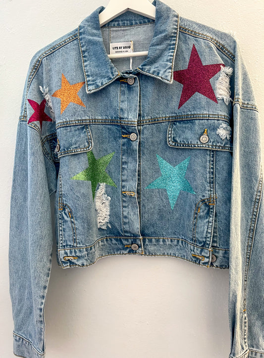 Jeans Jacket Stars