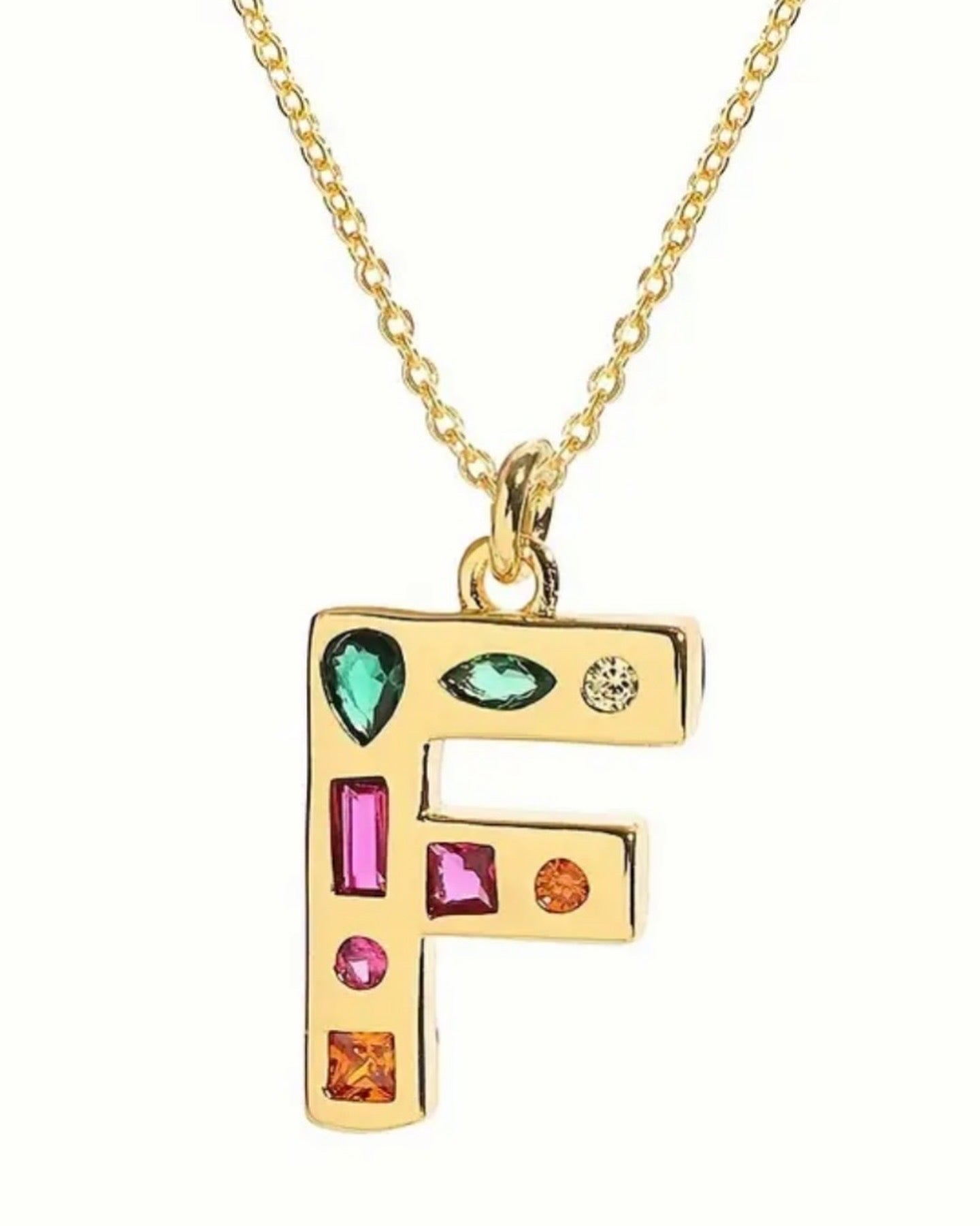 Gem Initial Necklace