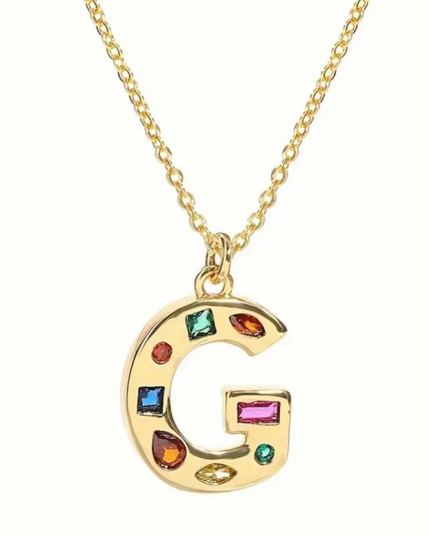 Gem Initial Necklace